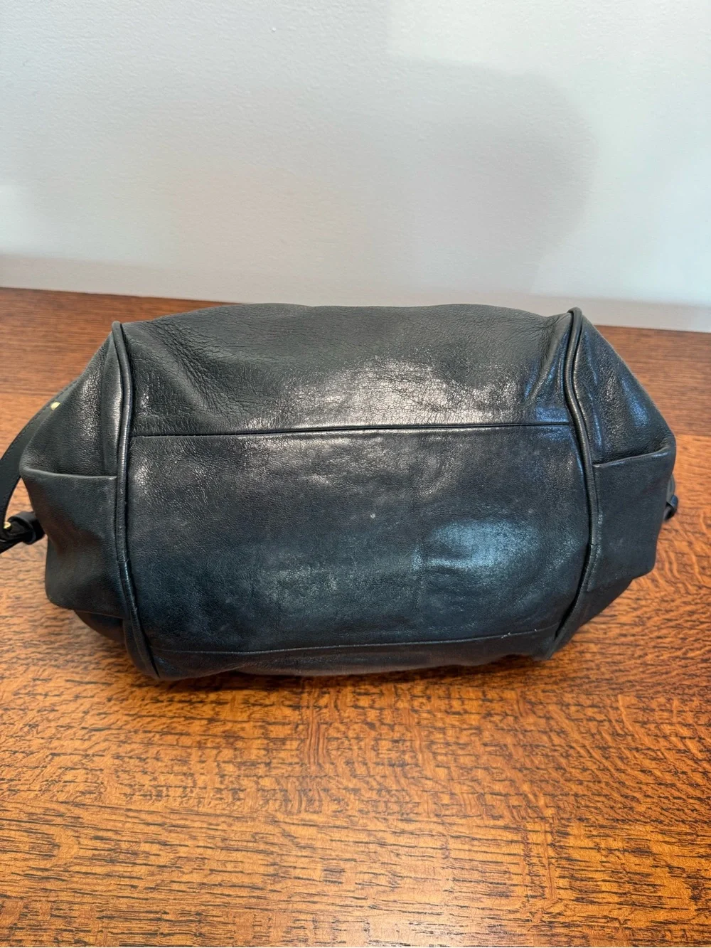 Chloé Vintage Ethel Black Leather Satchel/Crossbody with Gold Hardware with COA